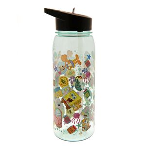 SpongeBob SquarePants - Wasserflasche, Figuren TA10792 (Einheitsgröße) (Transparent/Schwarz/Gelb)