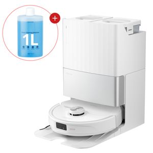 Roborock Qrevo Master Saugroboter 10.000 Pa mit All-in-One-Dock, AI-Hindernisvermeidung, FlexiArm-Design, inkl. 1000ml Bodenreiniger, Weiß