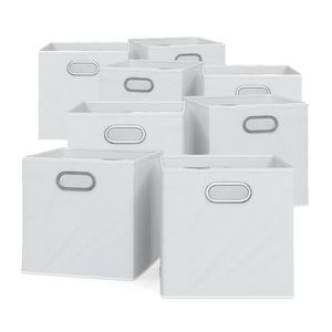 Vicco Faltbox , 30 x 30 cm 8er Set, Weiß