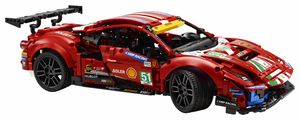 LEGO 42125 Technic Ferrari 488 GTE “AF Corse #51” Supersportwagen, exklusives Sammlermodell, Modellbausatz für Erwachsene