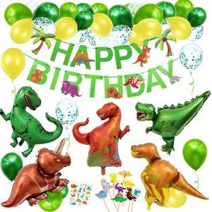5pcs Geburtstagsdeko Jungen, Dino Geburtstag Deko, Dinosaurier Kinder