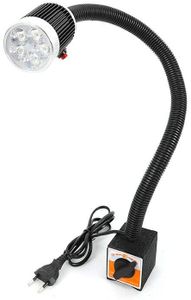220V strojní lampa Magnetické LED pracovní světlo na husím krku Flexibilní vodotěsné rameno Světlo 5W