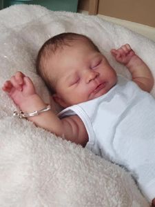 52CM Reborn Puppe Junge Timothy Schlafendes Baby Hochwertige Handbemalte Puppe