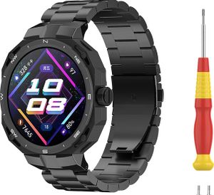 INF Metallarmband für Huawei GT Cyber Smartwatch Schwarz