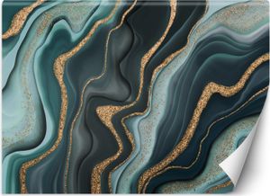 Vlies fototapete Türkisfarbener Marmor 400x280 cm Feeby Gold inkl. Kleber einfache Montage Vlies fototapete Türkisfarbener Marmor 400x280 cm Feeby Gold inkl. Kleber einfache Montage