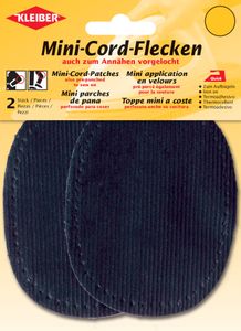 KLEIBER Mini-Cord-Flecken 110 x 85 mm blau