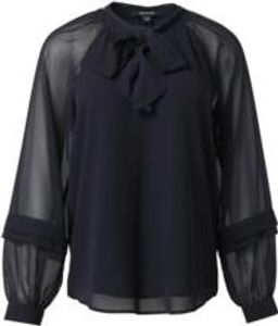Schluppenbluse für Damen in unifarben