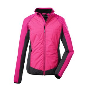Killtec Hybridjacke mit abzippbaren Ärmeln für Damen, Größe:40, Farbe:Neon Pink