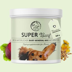 Super Barf 500 g - Barf Zusätze - Vitamin und Mineralstoffmischung - Barf Ergänzung Hund - Vitamine und Mineralien - Barf Kräuter
