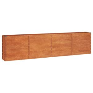 vidaXL Podwyższone łóżko Rostig 320x40x77 cm stal corten