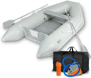 EBERTH Schlauchboot Angelboot Paddelboot aus robustem PVC für Außenborder 3 Personen + 1 Kind, 2,70m x 1,50m Boot mit Sitzbank, 2X Paddel, Holzboden EBERTH Schlauchboot Angelboot Paddelboot aus robustem PVC für Außenborder 3 Personen + 1 Kind, 2,70m x 1,50m Boot mit Sitzbank, 2X Paddel, Holzboden