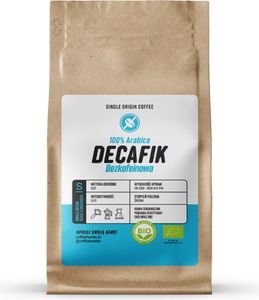 Kawa Organiczna DECAFIK Bezkofeinowa KAWA ZIARNISTA 250 g