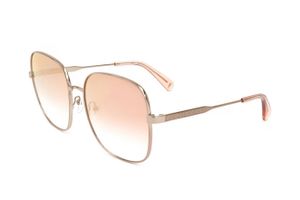 Longchamp LO159S 731 AMBER GOLD/BROWN PINK FLASH 59/18/ Damskie okulary przeciwsłoneczne