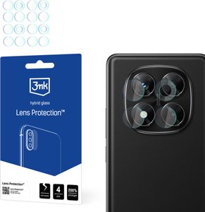 3mk Hybridné sklo na ochranu objektívu pre Redmi Note 14 Pro 4G Objektív fotoaparátu 0,16 mm 6H (4 kusy)