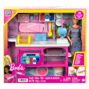 Barbie Buddys Café Spielset mit Puppe (blond) und Zubehör