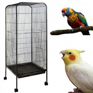 Velká Voliéra Na Kolečkách Pro Papoušky Kanáry Exotické Ptactvo