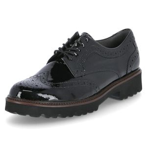 Gabor - City Sneaker Lack, Größe:91/2, Farbe:schwarz (cognac) 0