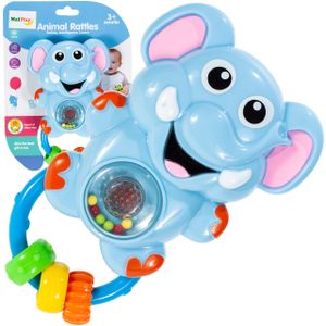 MalPlay Elefant Rassel | Babyausstattung mit Licht und Stimme | Spielzeug für Jungen und Mädchen - Lernspielzeug für Babys und Kleinkinder ab 3 Monaten