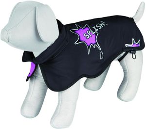 Trixie Mantel Avallon Splish Splash, Softshell L: 55 cm, schwarz/pink