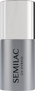 Semilac Top No Wipe Real Color 11ml UV LED Top Coat for Hybrid Nail Polish - Transparent