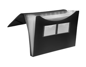 FolderSys Fächermappe 7 Fächer schwarz