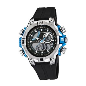 Calypso Kunststoff PUR Jugend Uhr K5586/2 Armbanduhr schwarz Digital D2UK5586/2