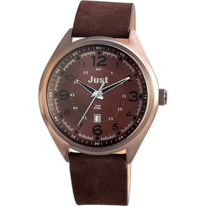 Just Herrenuhr Uhr Armbanduhr 48-S1231-BR dunkelbraun Datumsanzeige
