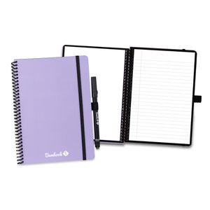 Bambook Veluwe Colourful Notizbuch - Lila - A5 - Blanko & Liniert - Wiederverwendbares Notizbuch, Notizblock, Reusable Notebook