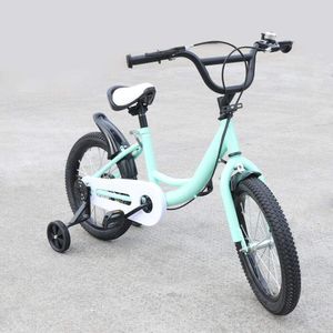 16 Zoll Kinderfahrrad  Kinderfahrräder mit Hilfsrad Doppelbremsentechnologie Fahrrad  für 4-6 Jahre Grün