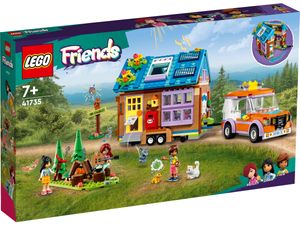 LEGO 41735 Friends Mobiles Haus, Camping-Spielzeug mit Auto, Tieren und Mini-Puppen Leo, Paisley & Liann im Wald, Geschenk zum Geburtstag aus der Serie 2023