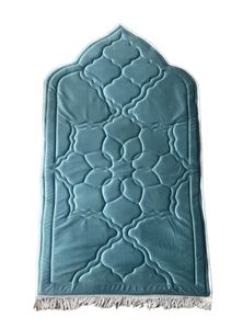 Lale Collection® Limited Edition Samt-Gebetsteppich 1A Qualität in Mint -- Seccade Namaz Bayram Sejjada 99'lu dua Islam Muslim prayer mat