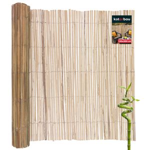 KOTARBAU® Bambusmatte Sichtschutz 100 x 300 cm Bambus natural Sichtschutz Terrasse Bambuszaun Sichtschutzmatten Bambus Matten Bambussichtschutz Sichtschutz Terasse Sichtschutz für Balkon Bambus