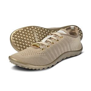 Leguano Go: Gold - Damen Barfußschuhe / Sneaker, Größe 43