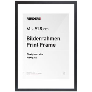 Bilderrahmen Poster Schwarz Modern Holzoptik 61x91,5cm