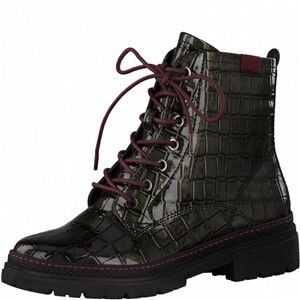 JANA 100% COMFORT 8-8-25222-27/290 GRAPHITE CROCO Schnürstiefel  HW 21/22, Spocc:38