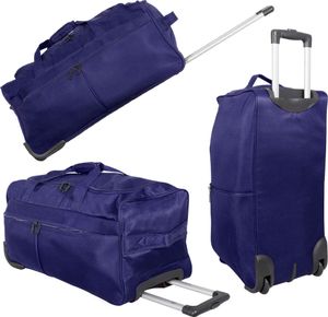 Reisetasche Brooklyn mit 2 Rollen 70 Liter Trolley Tasche 65cm blau