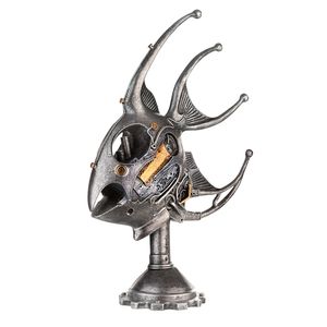 Casablanca by Gilde Dekofigur Skulptur Steampunk Fish  H. 36,5 cm,37047