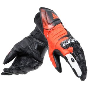 Dainese Carbon 4 Long Black/Fluo Red/White M Rękawice motocyklowe