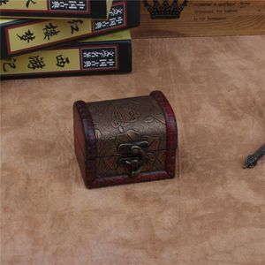 Holz Vintage Schatzkiste Holz Schmuck Aufbewahrungsbox Fall Organizer Ring
