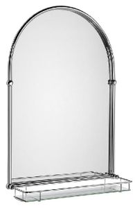 Sapho Zrkadlá - Zrkadlo Tiga 480x670 mm, s poličkou, chróm HZ202