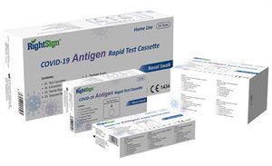 50x RightSign AT1331/21 PEI 90%   Nasal Antigen Selbsttest CE1434 Für die Omikron-Variante geeignet