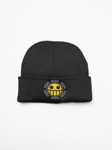 Czapka zimowa Unisex One Piece Skull Trafalgar D. Water Law Flag Anime Man Hat Ruffy Beanie Hat śmieszny prezent kostiumowy