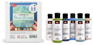 ViVA DECOR Acrylfarben-Set "Ocean Dreams" 6-teilig