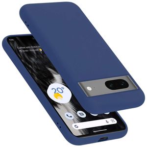 Cadorabo Hülle für Google PIXEL 7 in LIQUID BLAU Schutzhülle aus flexiblem TPU Silikon Back Case Cover Etui Handy Hülle