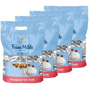 Tchibo Kaffeepads Vorratspack Maxipack, Feine Milde, 400 Stück – 4x 100 Pads (Kaffee, mild mit sanften Röstaromen), nachhaltig, geeignet für Senseo Maschinen