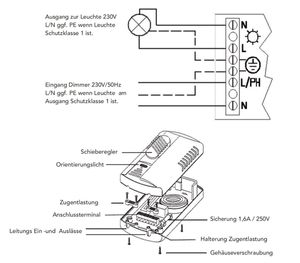 CHILITEC Fußdimmer für Halogen- und LED-Lampen