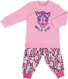 Frogs and Dogs - Pyjama - Mutterschaftsgeschenk – Babyparty – Wild Cat - trendiger Leopard-Print - Rosa- Größe 62