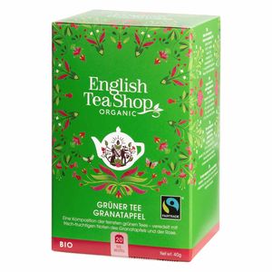 ETS - Grüner Tee Granatapfel, BIO Fairtrade, 20 Teebeutel