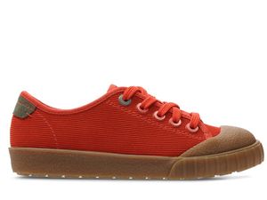 Clarks Cyrus Track orange Leder Kinder Sportschuhe 34