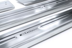 Exclusive Design V2A Einstiegsleisten passend für Volkswagen Tiguan 3 CT1 2024-, Farbe:Silber